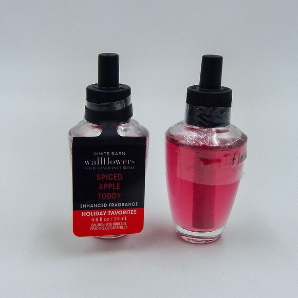 Bath Body Works Spice Apple Toddy White Barn Wallflowers Refill Lot of 2 - Picture 1 of 4
